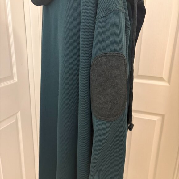 Free People Tomorrows Sweatshirt Cardigan, Rainforest L - Picture 5 of 8